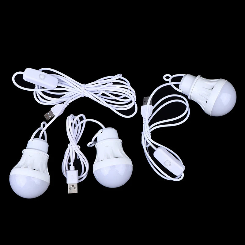DC5V USB LED Bulb Ideal Outdoor Camping Fishing Barbecue Emergency Zpaxo