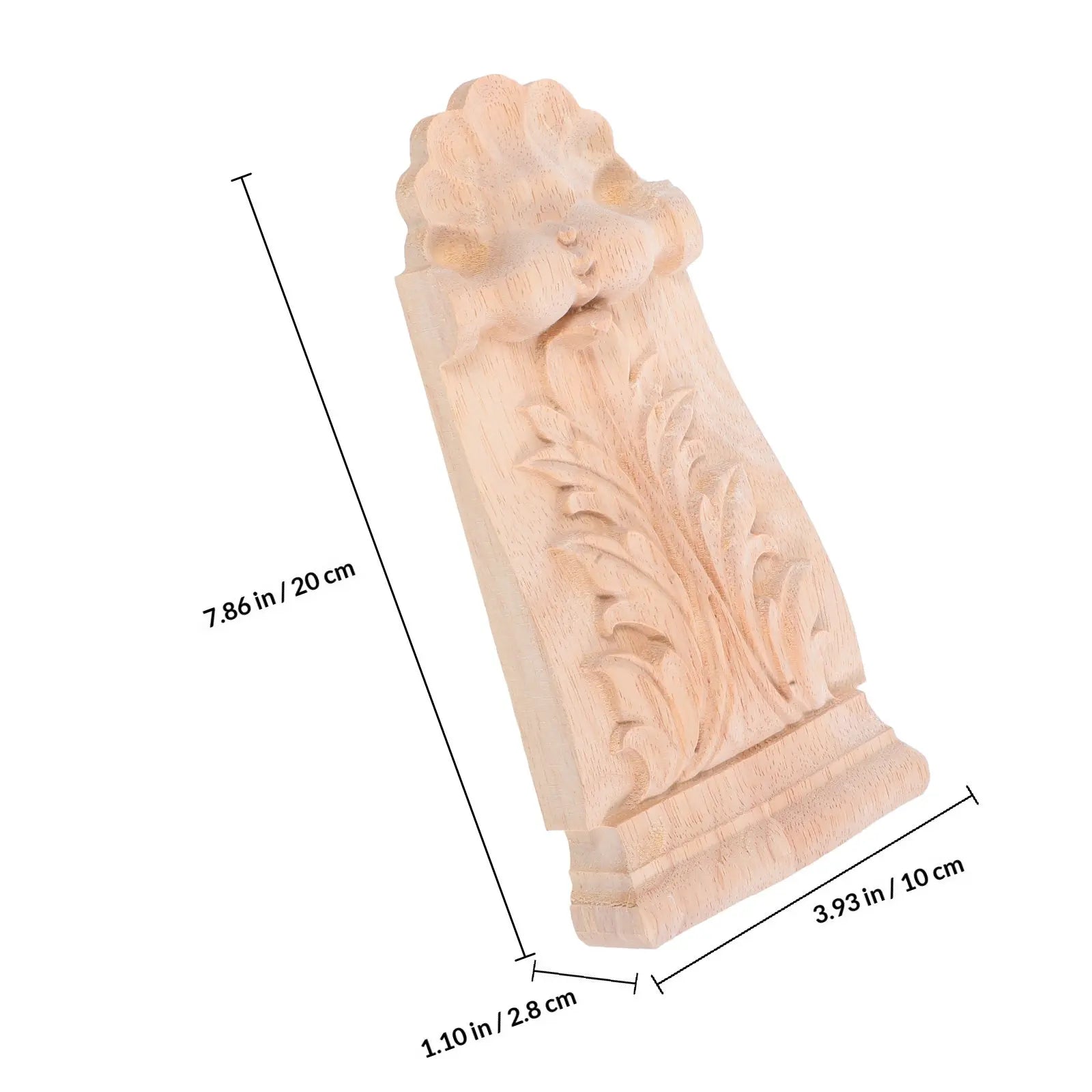 Wood Carved Corbel European Decorative Wooden Onlay Applique Bed Door