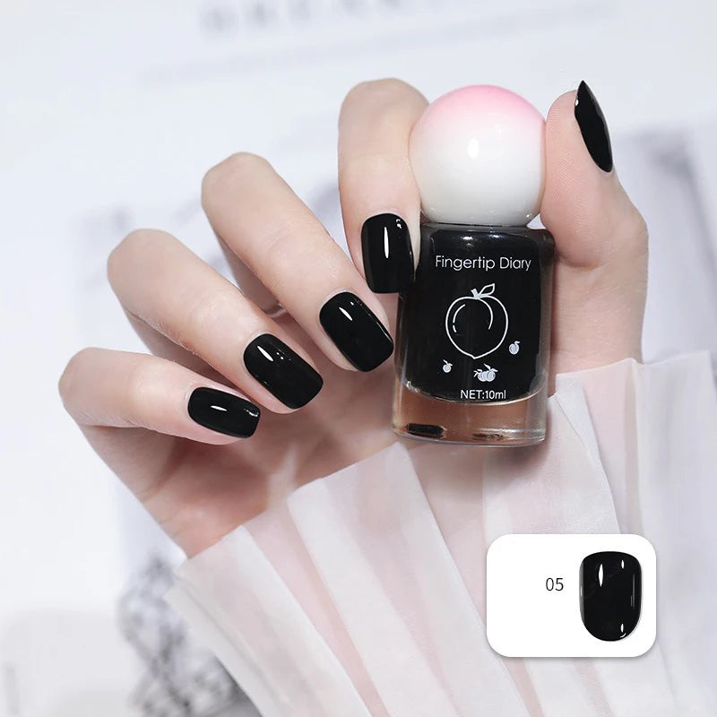 No-bake Nail Polish Polarized Nude Nails Art Tearable Quick Dry Zpaxo 05