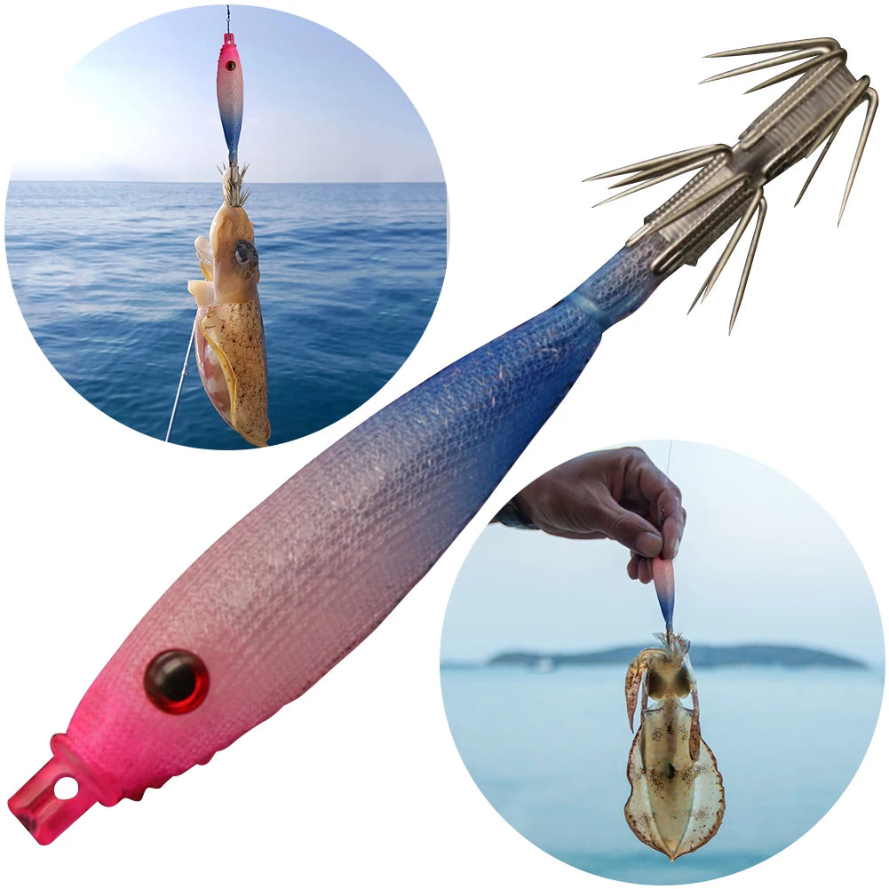 Octopus Cuttlefish Fishing Bait Lures Simulation Squid Hook Realistic