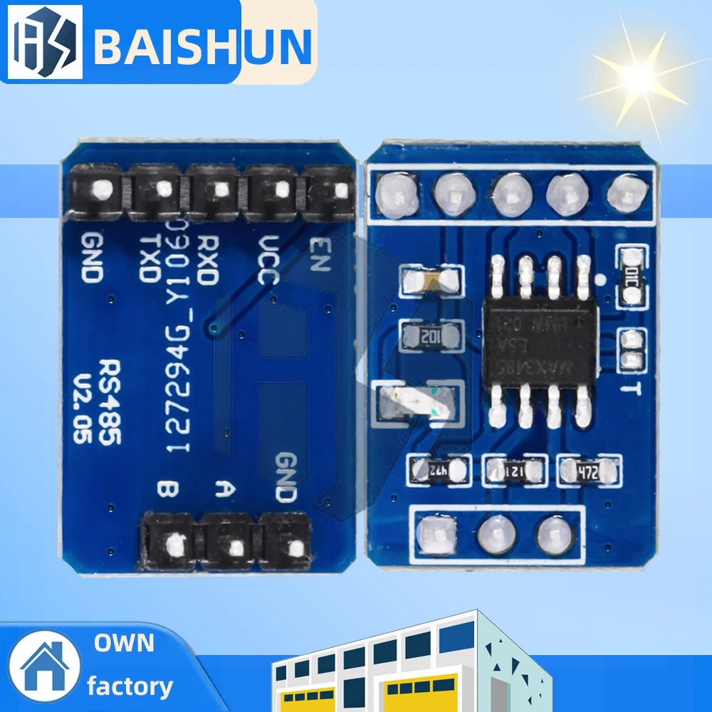 MAX3485 module TTL to RS485 Usart communication accessories serial parallel multi-machine communication Zpaxo 10PCS