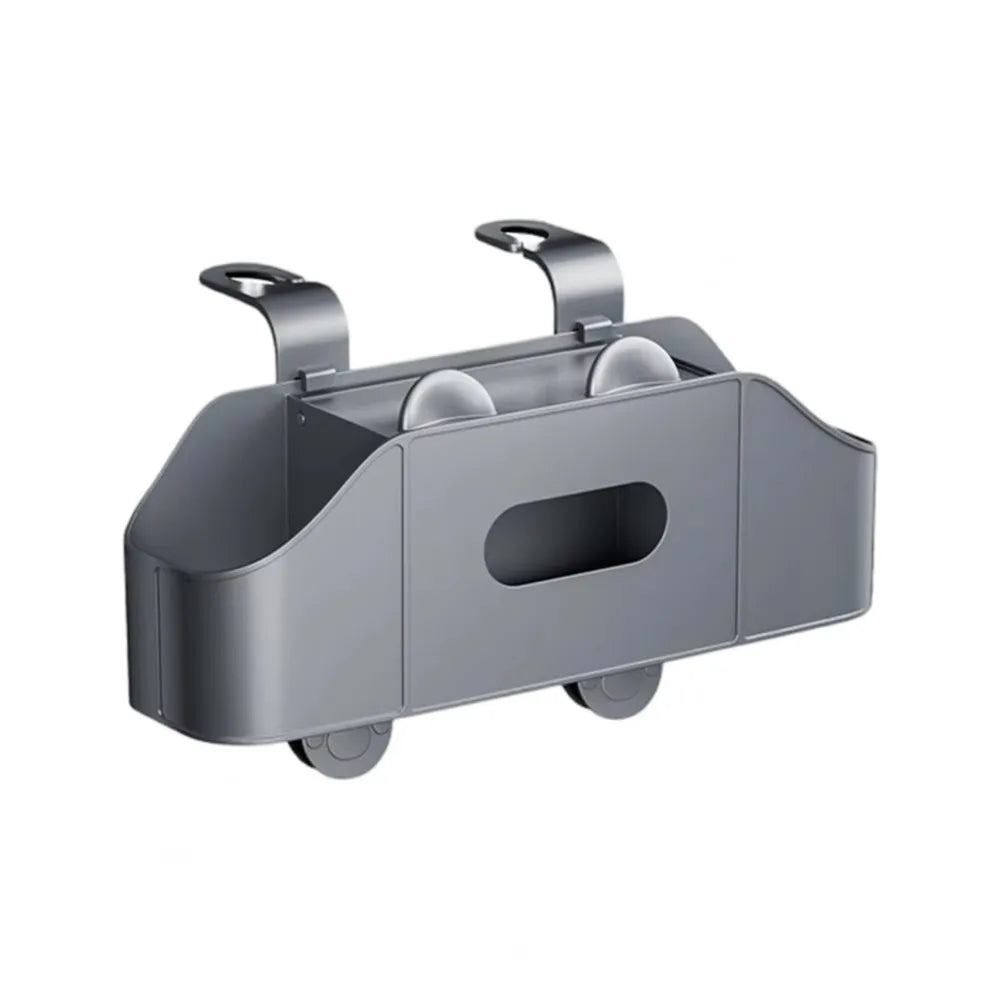Cup Holder Car Backseat Organizer Tissue Box Hanging Hook Automotive Zpaxo Grey