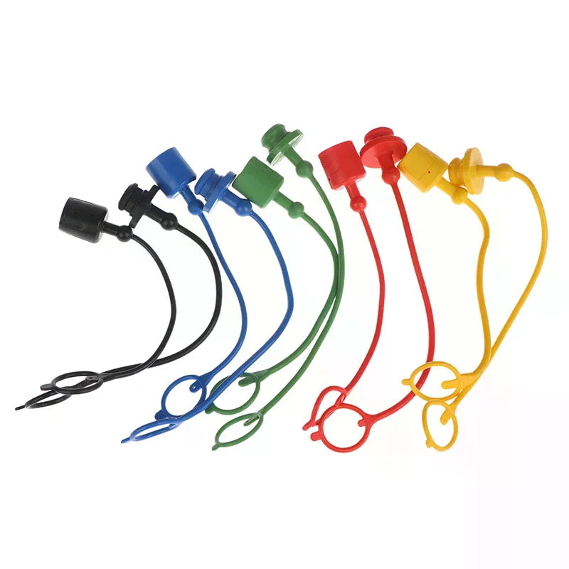 1/5Pairs 1/2 ISO-A Hydraulic Quick Coupler Male Dust Cap And Female Plug Cover Fits Hydraulic Quick Disconnects Coupler Zpaxo