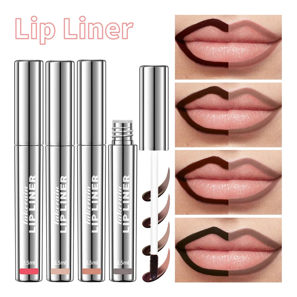 Waterproof Lip Liner Peel Off Tattoo Lipgloss Waterproof Long Lasting Matte Lip Tint Brown Contour Tear-off Lips Stain Cosmetic Zpaxo