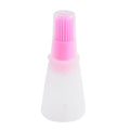 Silicone Oil Basting Brush with Lid – BBQ, Baking & Cooking Silicone Basting Brush Zpaxo Pink-1Pcs