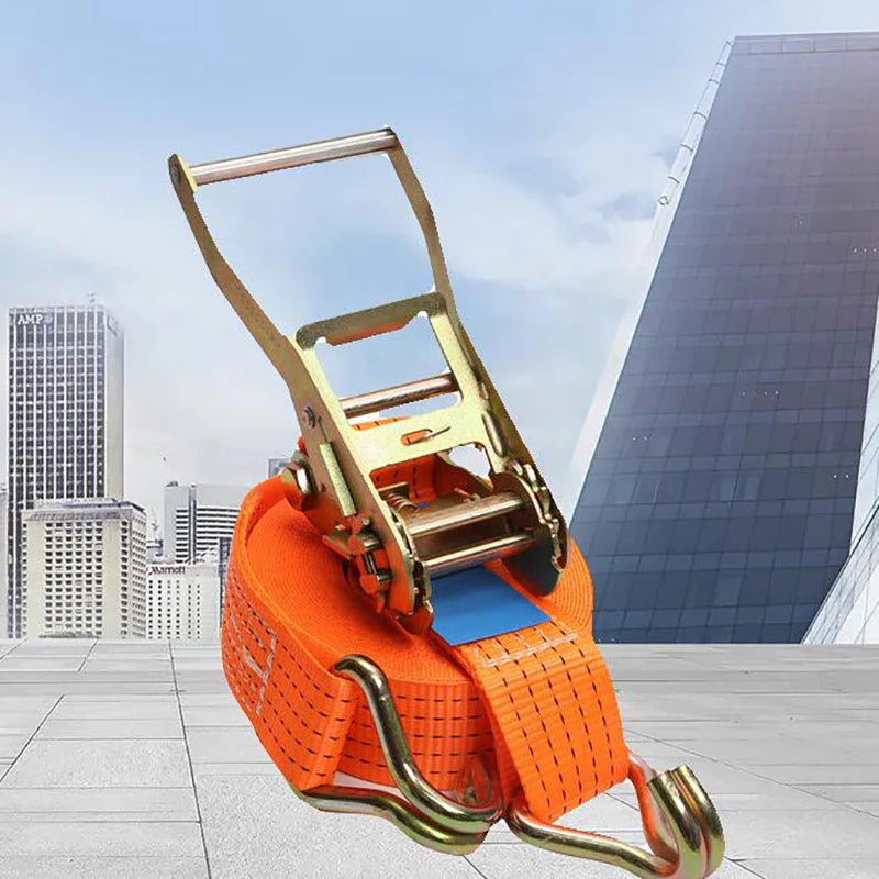 Heavy Duty Metal Buckle Tie-down Cargo Straps Car Truck Strong