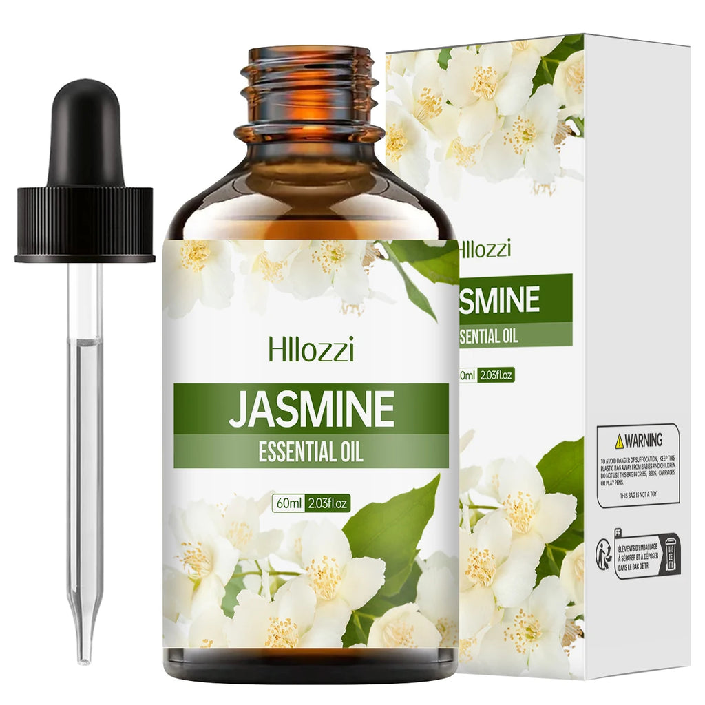 100ml/60ml/30ml Jasmine essential oil Aromatherapy Multifunctional essential oil Various scenes Rich in flavor Hydrating Zpaxo 60ML JASMINE Other