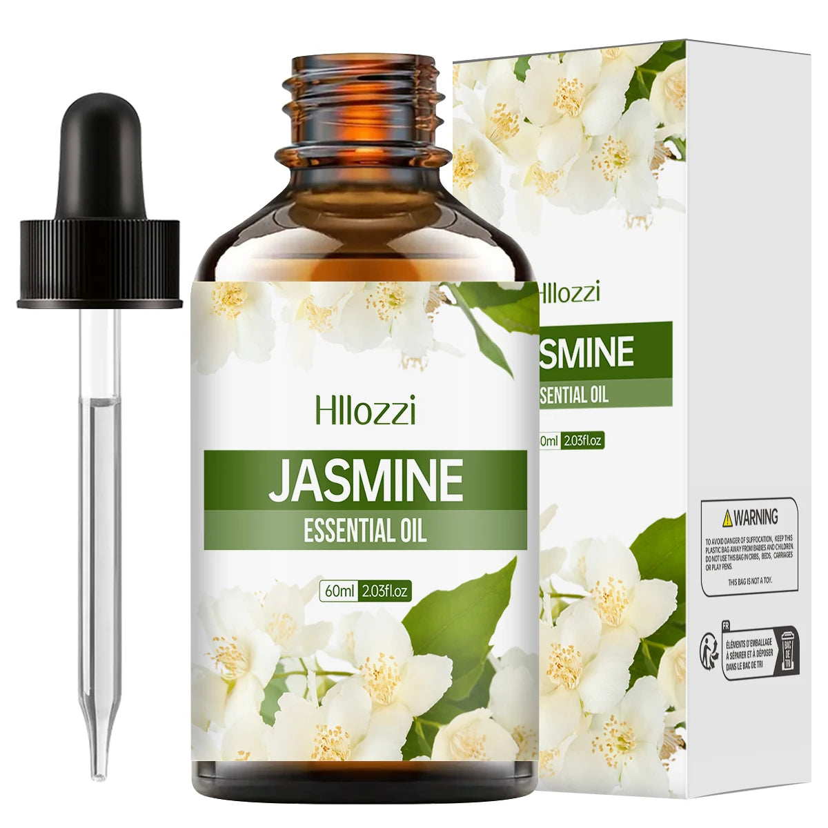 100ml/60ml/30ml Jasmine essential oil Aromatherapy Multifunctional essential oil Various scenes Rich in flavor Hydrating Zpaxo 60ML JASMINE Other