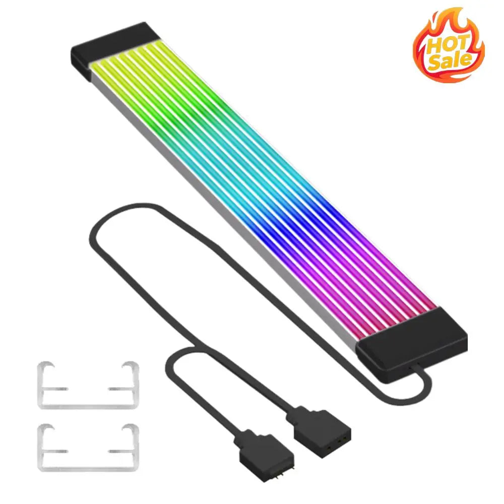 5V 3Pin RGB LED Light Strip Bar 8/24PIN Motherboard Power Extension Cable PC RGB GPU Cable for Computer Power Supply Zpaxo