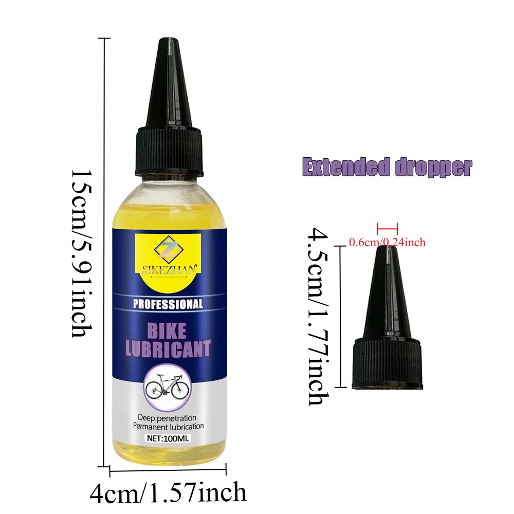 Professional Bike Lubricant Oil All Weather Protection Long Lasting Reduces Friction & Noise - MTB Road Bicycle Maintenance Lube Zpaxo