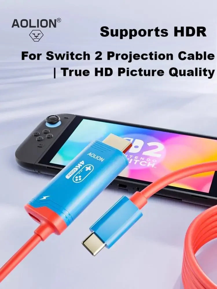 Projection 2M Screen Cable Switch 2 Host HD HDMI ROG ALLY Universal