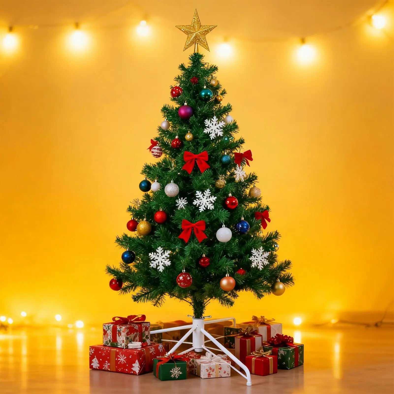 Christmas Tree Stand Artificial Metal Base Decorative Display
