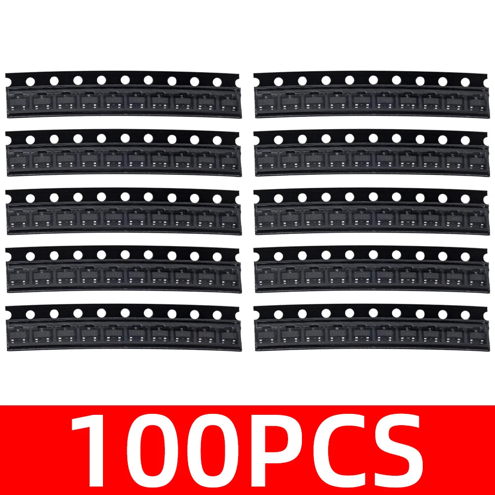 10/50/100-Piece 2N7002/2N7002LT1G N-Channel Enhancement MOSFET - 60V 300mA SOT-23 Surface Mount Package Zpaxo 100PCS