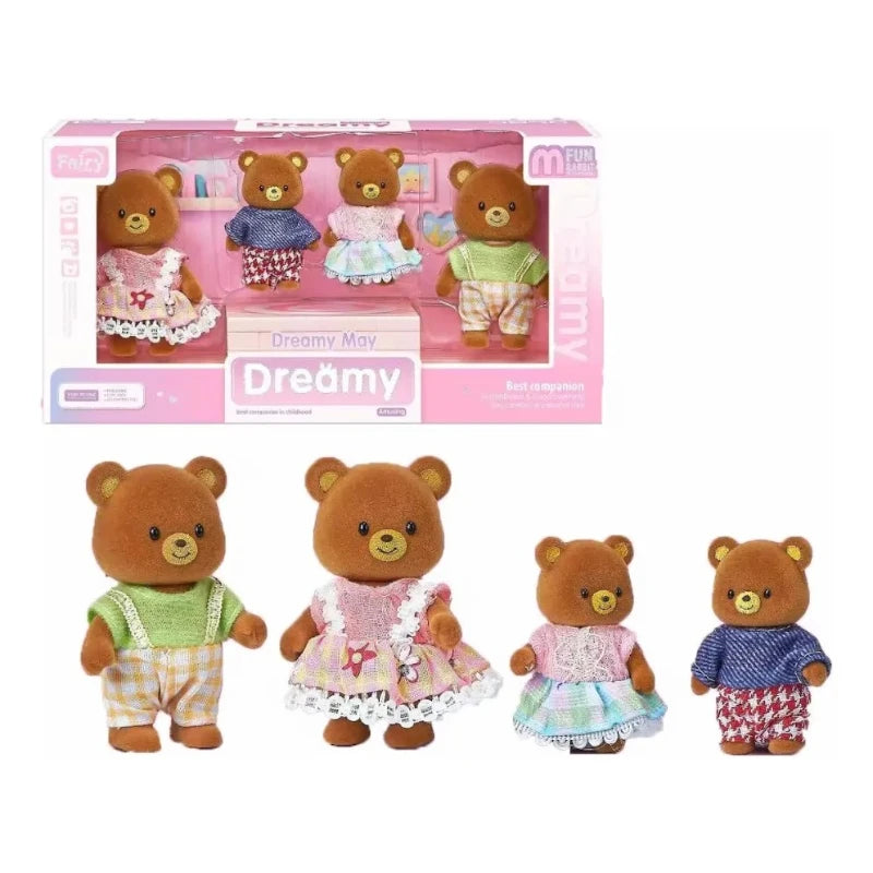 Cute Bear Doll Featuring Four Adorable Characters Role-playing Games