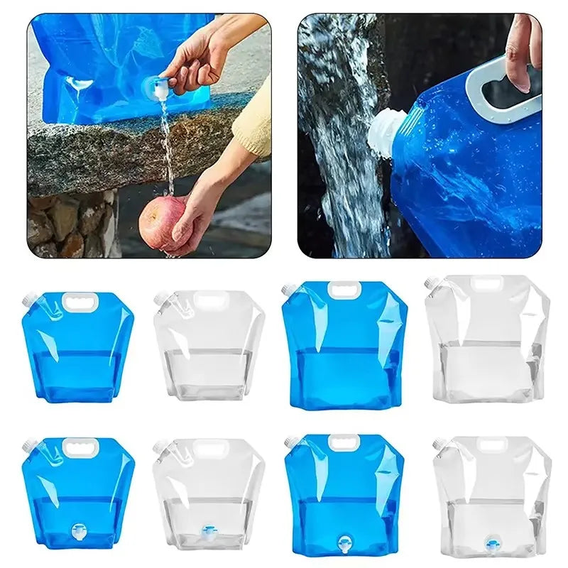 10L Collapsible Camping Water Bag – Folding Portable Container