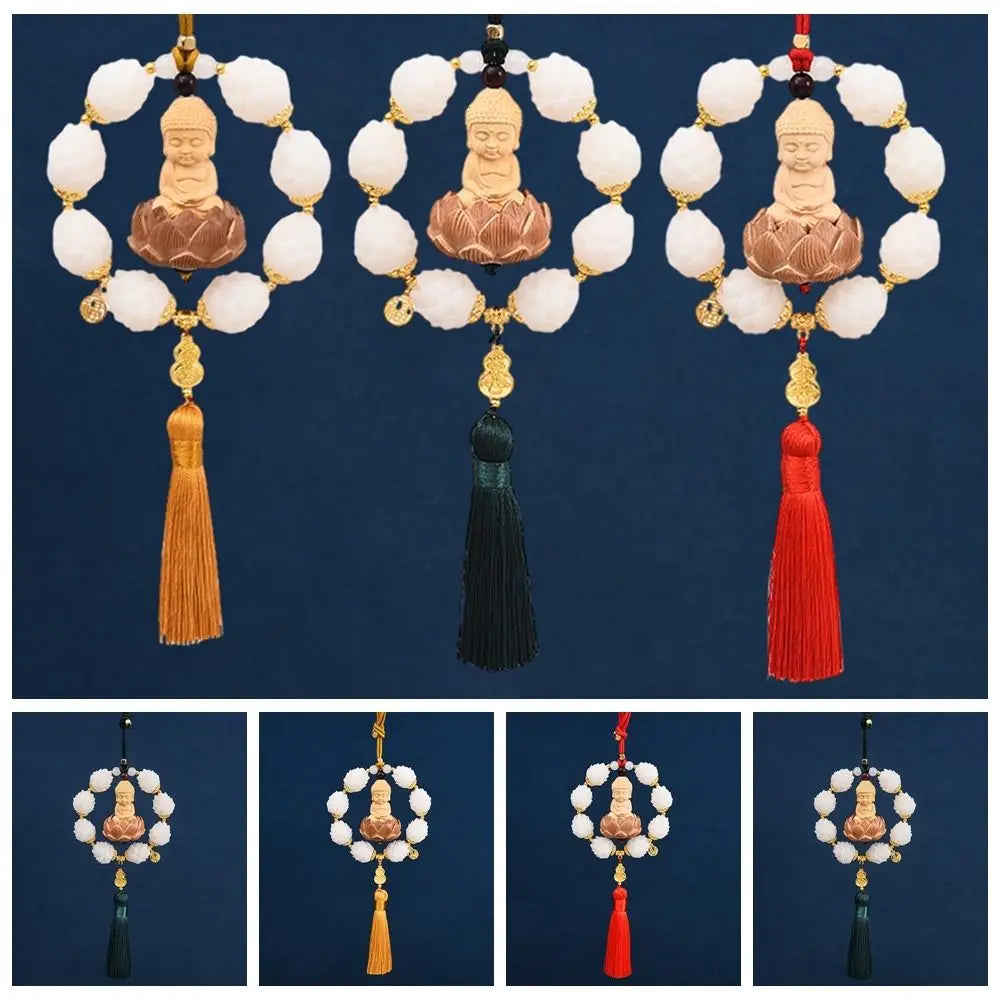 High-grade Circle Lotus Car Pendant Exquisite Good Luck Hanging Zpaxo