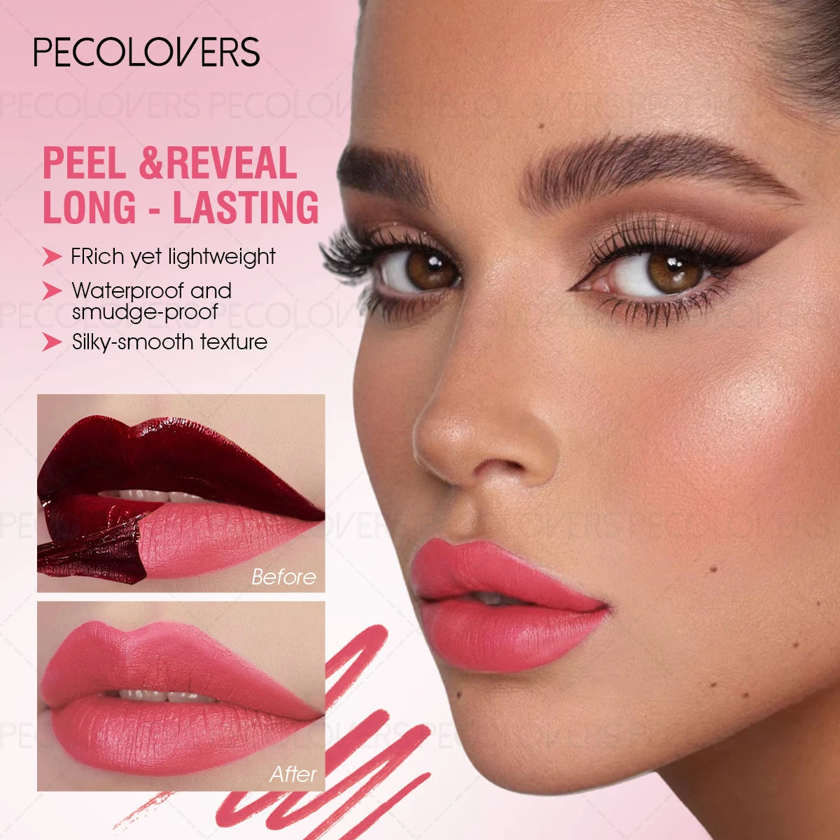 1PC Peelable Lip Gloss - Quick Film Formation, High Color Rendering, Long-lasting, Non-stick Cup, Suitable for All Makeup Looks Zpaxo