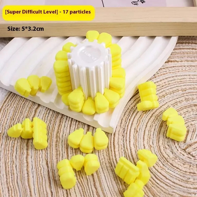 Funy Toys 3D Printing Corn Magic Cube Stress Relieving Tetris Jigsaw Puzzle Originality Becrypt Brain Burning Developmental Toys Zpaxo difficulty 17