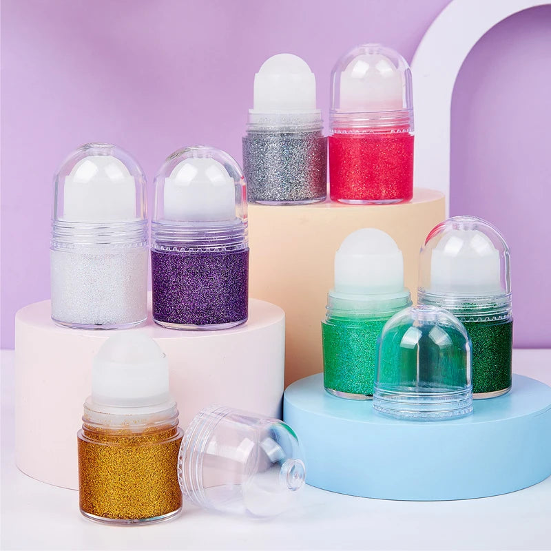 Rolling Sequin Face Body Glitter Gel Lasting Shine Sparkling Sequins Glitter Gel for Carnival Parties Festival and Stage Makeup Zpaxo