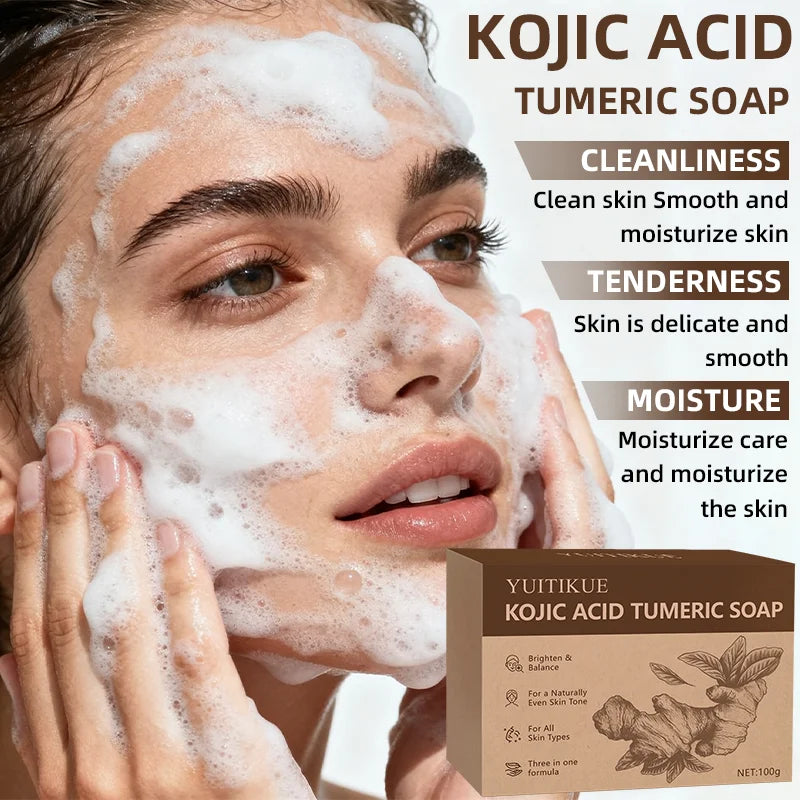 Turmeric Kojic Acid Cleansing Bar – Brighten & Deep Cleanse Cleansing Bar Soap Zpaxo