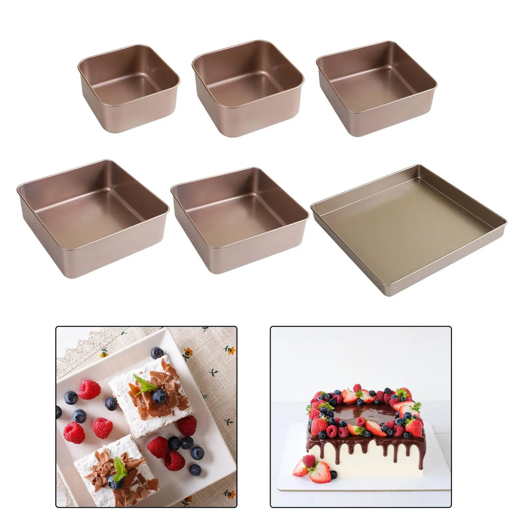 Rectangle Bread Pan Loaf Tin Roasting Easily Cleaning Heavy Duty Baking Deep Rectangular Baking Pan Nonstick Bakeware Zpaxo