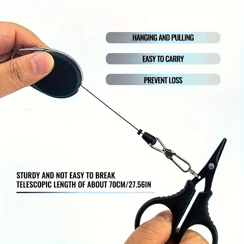 Titanium Stainless Steel Fishing Scissors – PE Braid Line Cutter
