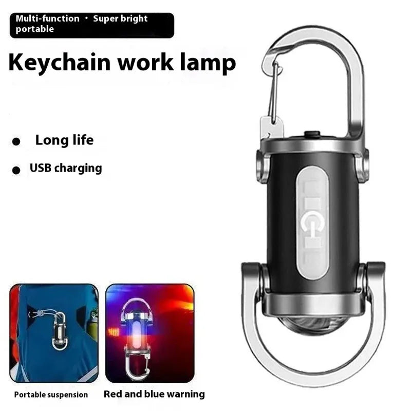 ESMARTER 800-Lumen EDC Keychain Flashlight – 7 Modes USB-C