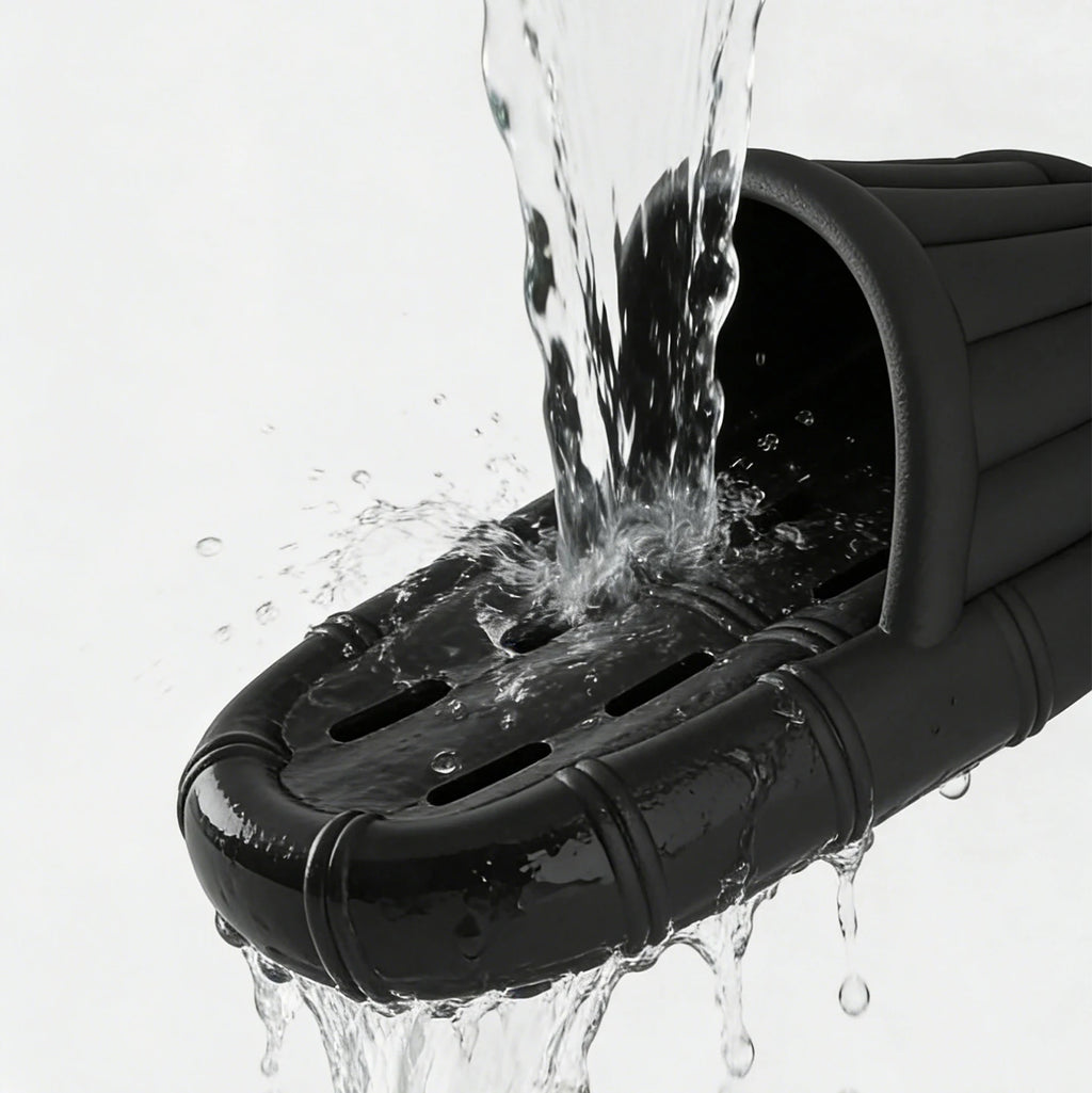 Men's Non-slip Bathroom Slippers Quick Drying Water Draining Shower