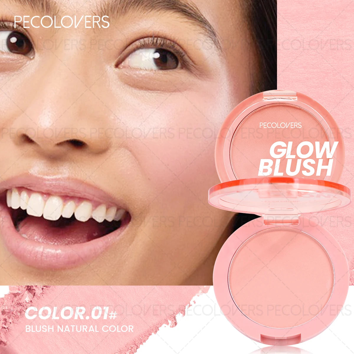 Waterproof Matte Finish Blush Palette，Berry & Coral, for All Skin Tones, Lightweight and Waterproof for All Light Beige Tones Zpaxo 01