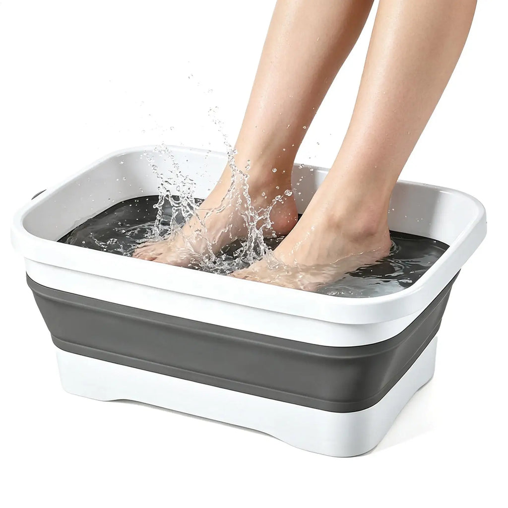 Foot Bath Pool Portable Non-slip Wash Basin Swimming Feet Tray