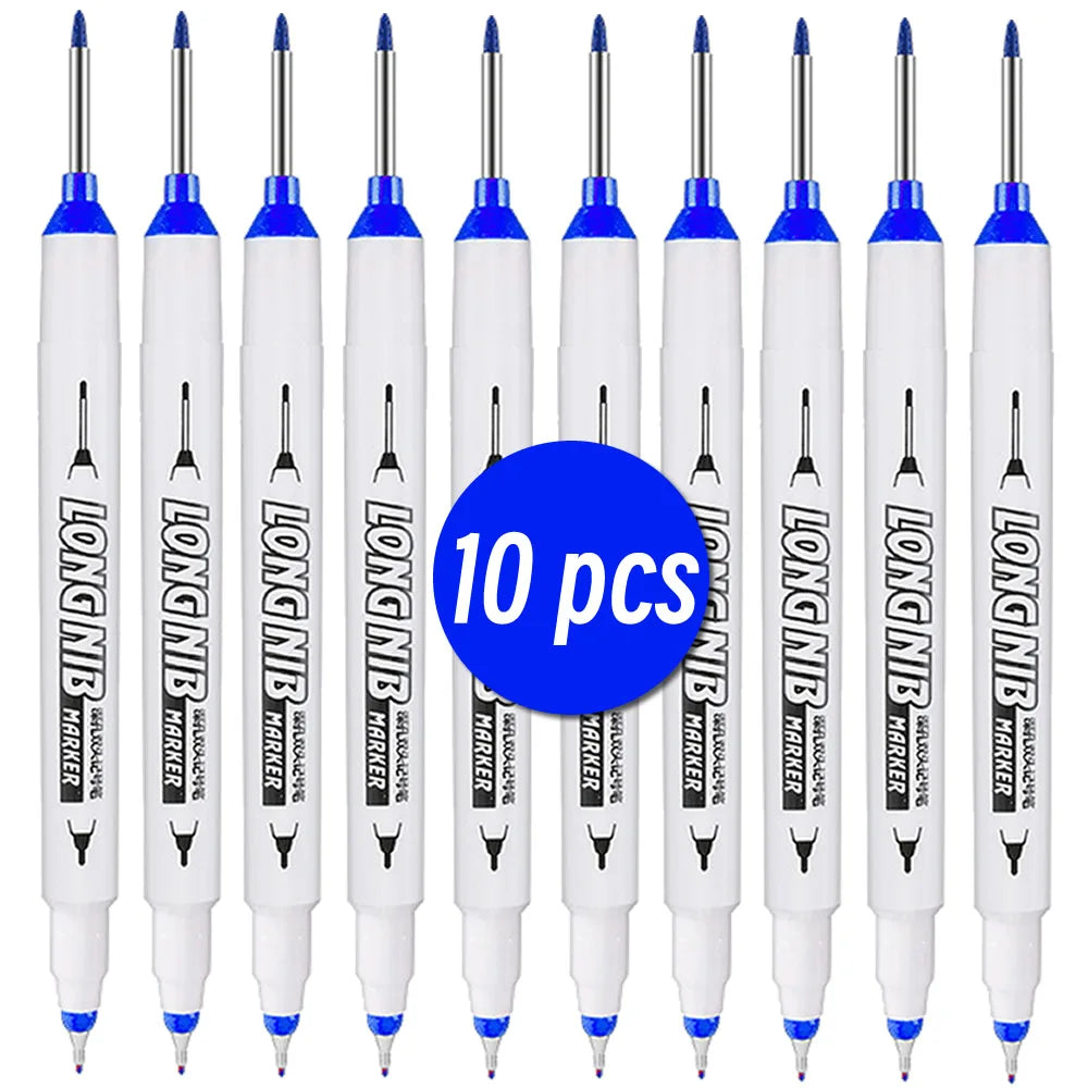 Double-tip Long Nib Head Markers Deep Drill Hole Scriber Woodworking