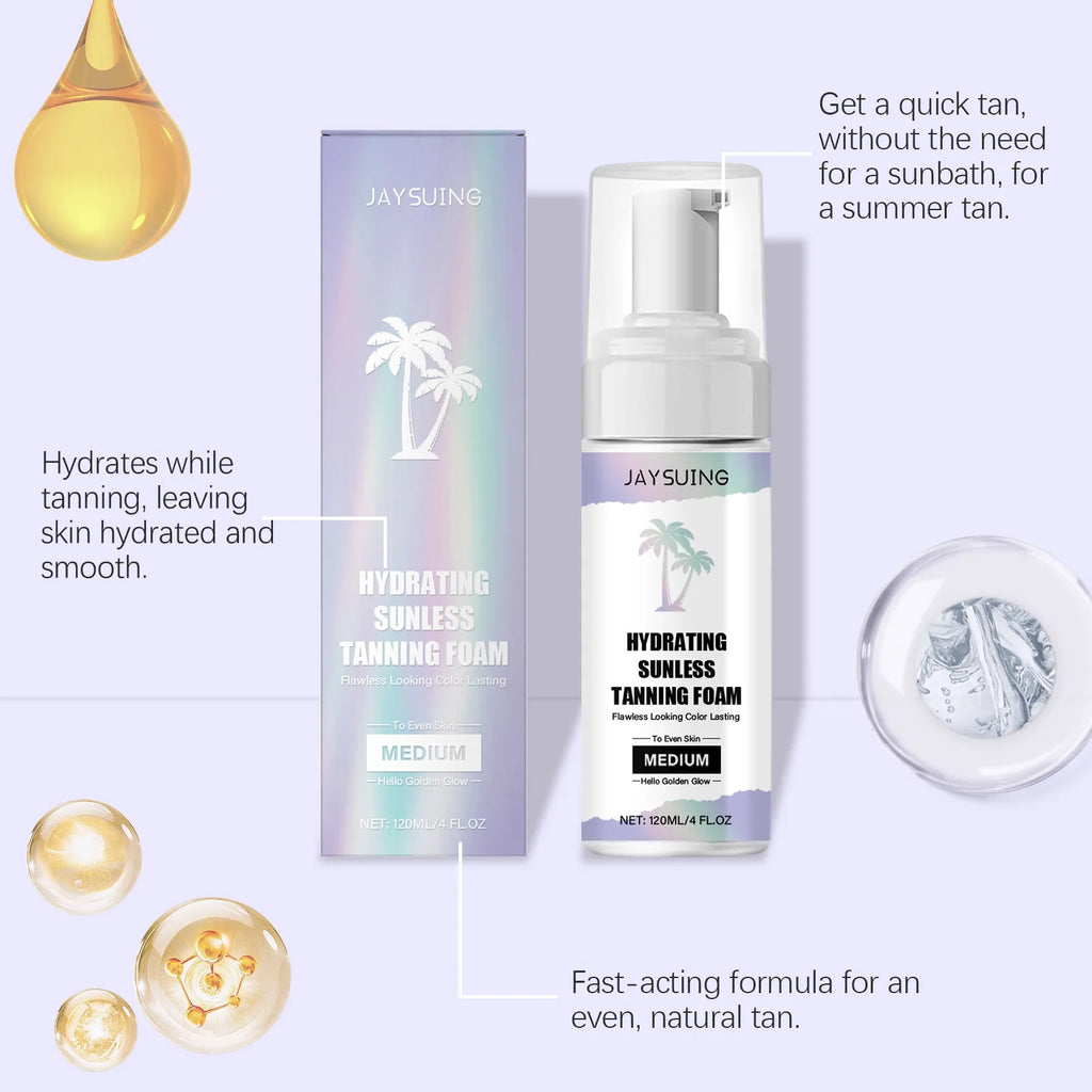 Jaysuing Self Tanning Mousse – Sunless Bronze Tan 120ml Self Tanning Mousse Zpaxo