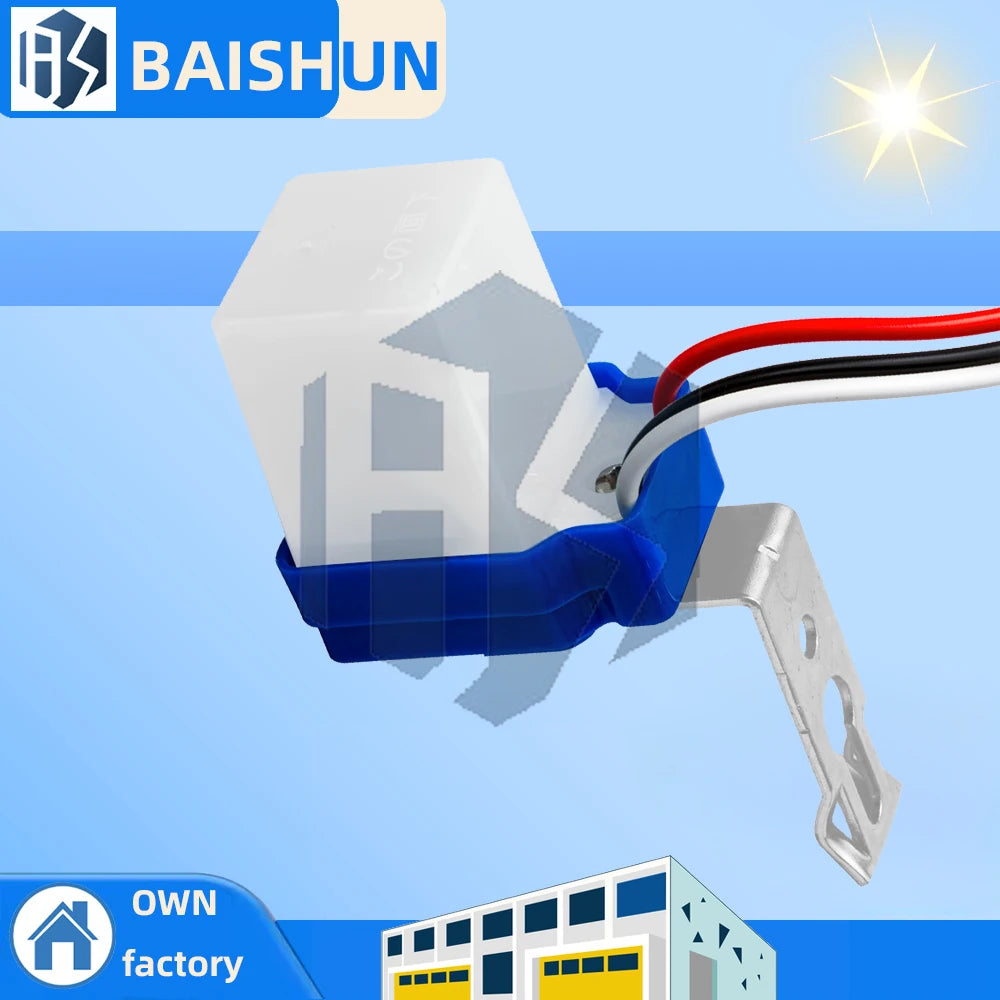 AS-10 Photocell Street Light Switch Automatic AC 220V 50-60Hz 10A DC Zpaxo Default Title