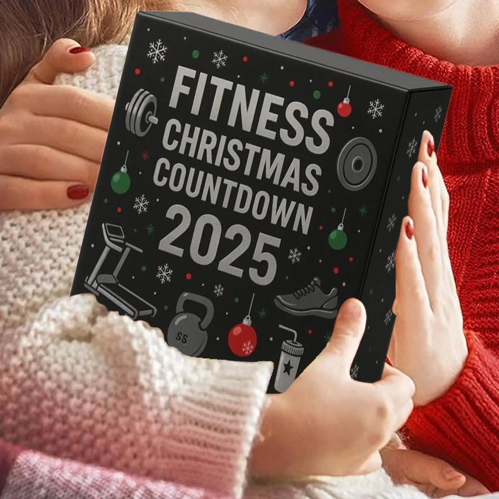 Christmas Countdown Calendar 2025 Fitness Gym Theme 24 Days 2D