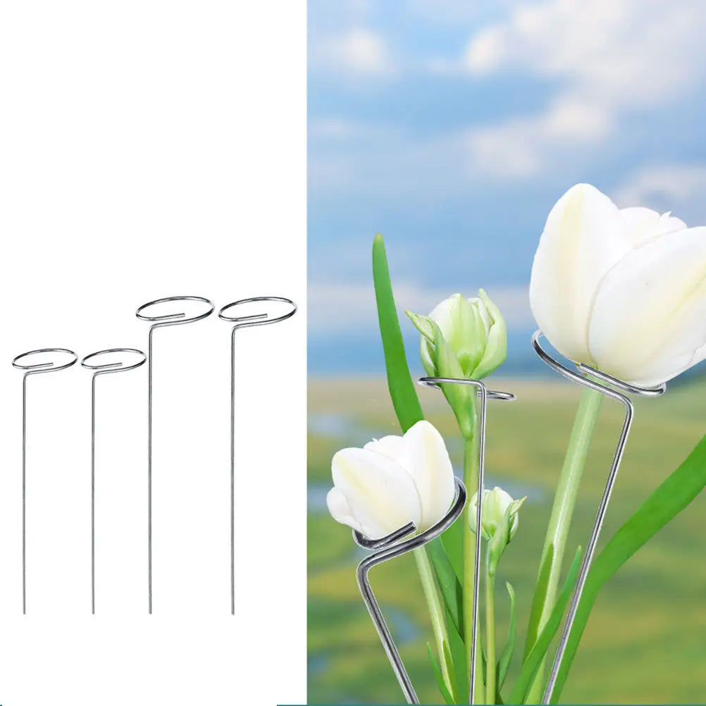 8Pcs Plant Support Stakes Iron Garden Flower Support Bracket Climbing Plant Rack for Potted Plants Tomatoes Vines Vegetables Zpaxo