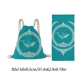 Beach Towel Bag 1 Foldable Quick Dry Sand Large 80x160cm Wearable