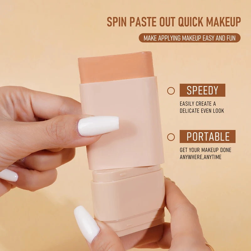 Rotating Concealer Foundation Stick Moisturizing Lightweight Conceals