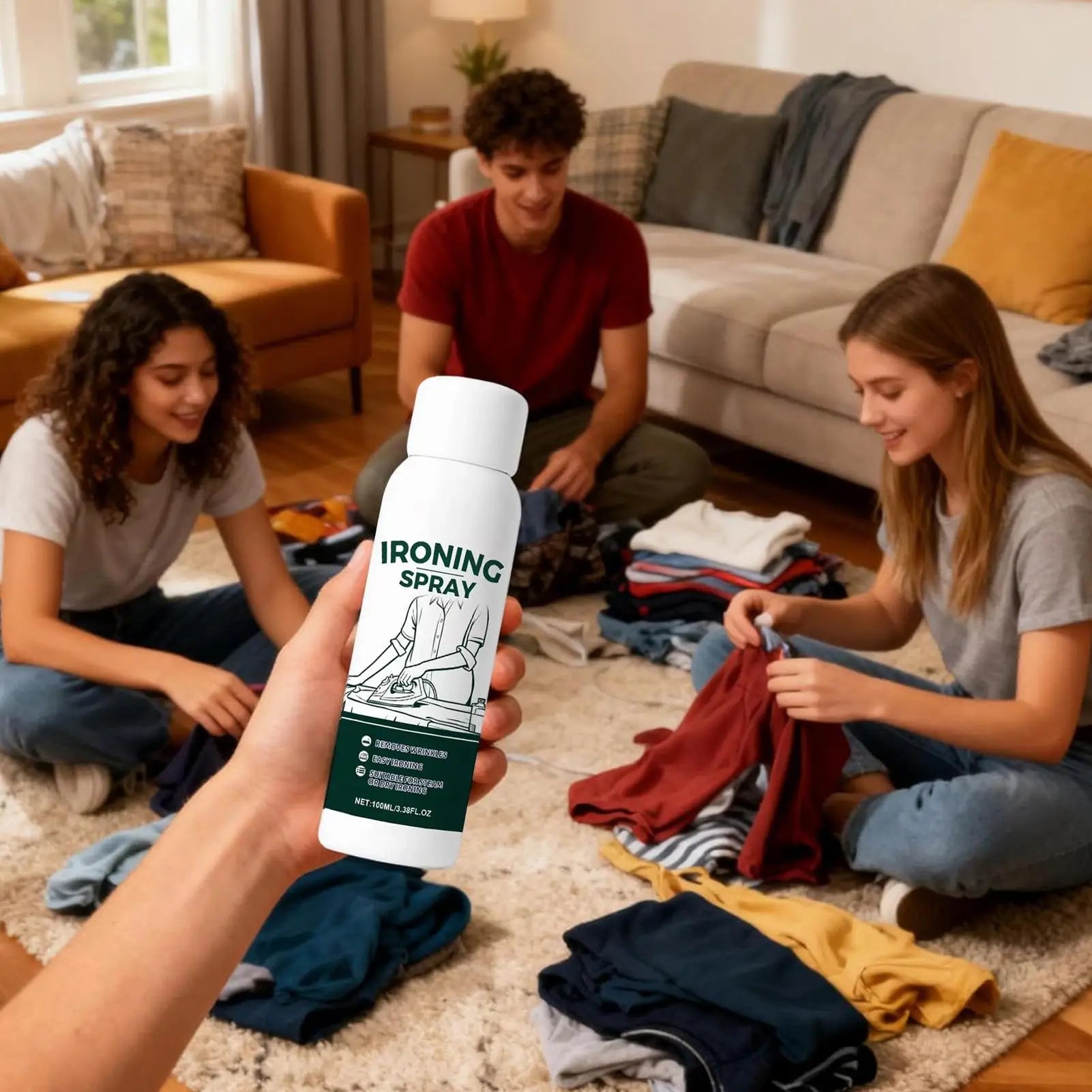 Starch Spray Ironing Static Guard Heavy Hold Travel Fabric Wool