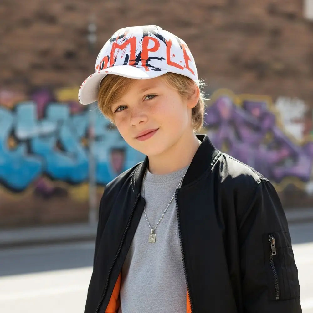 Fashion Adjustable Baseball Cap Sun Protection Breathable Children Sun Hat Hip Hop Sunshade Hats for Boys Girls Zpaxo