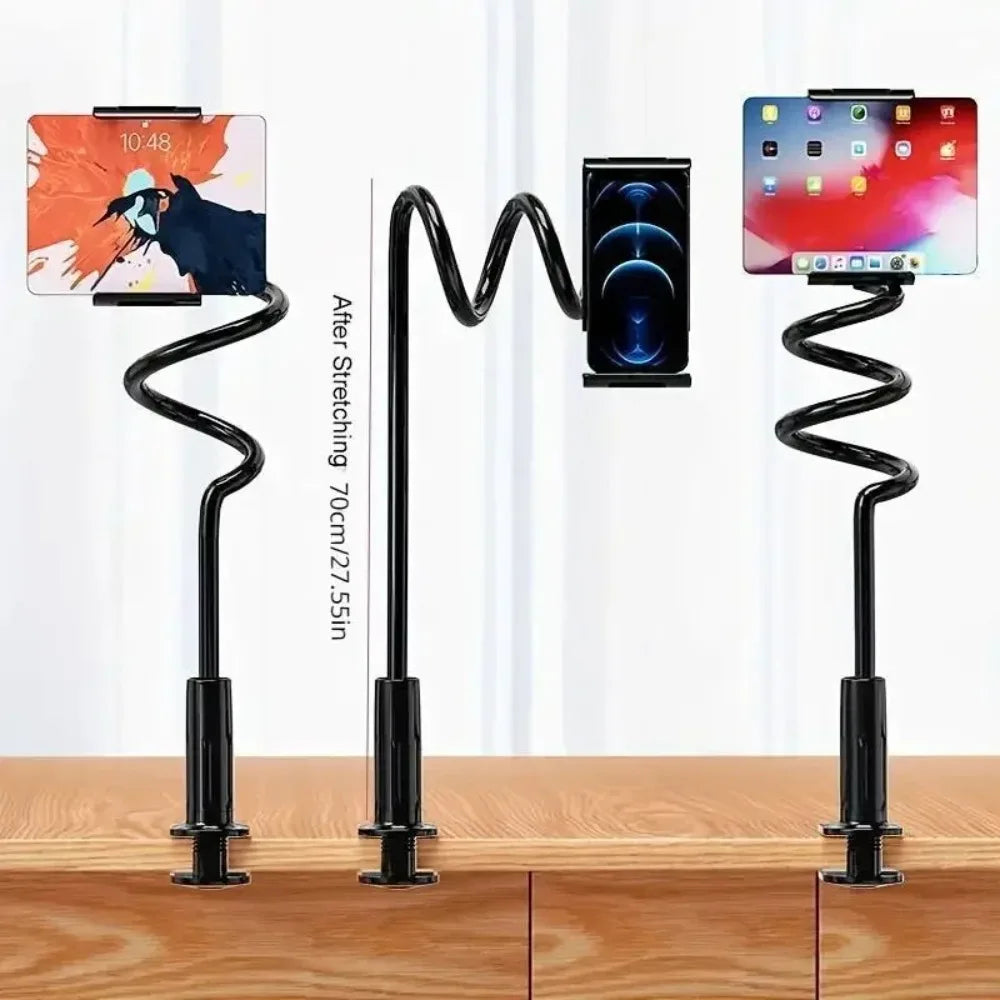 Flexible Gooseneck Phone Holder Long Arm Clamp Designed Lazy Use