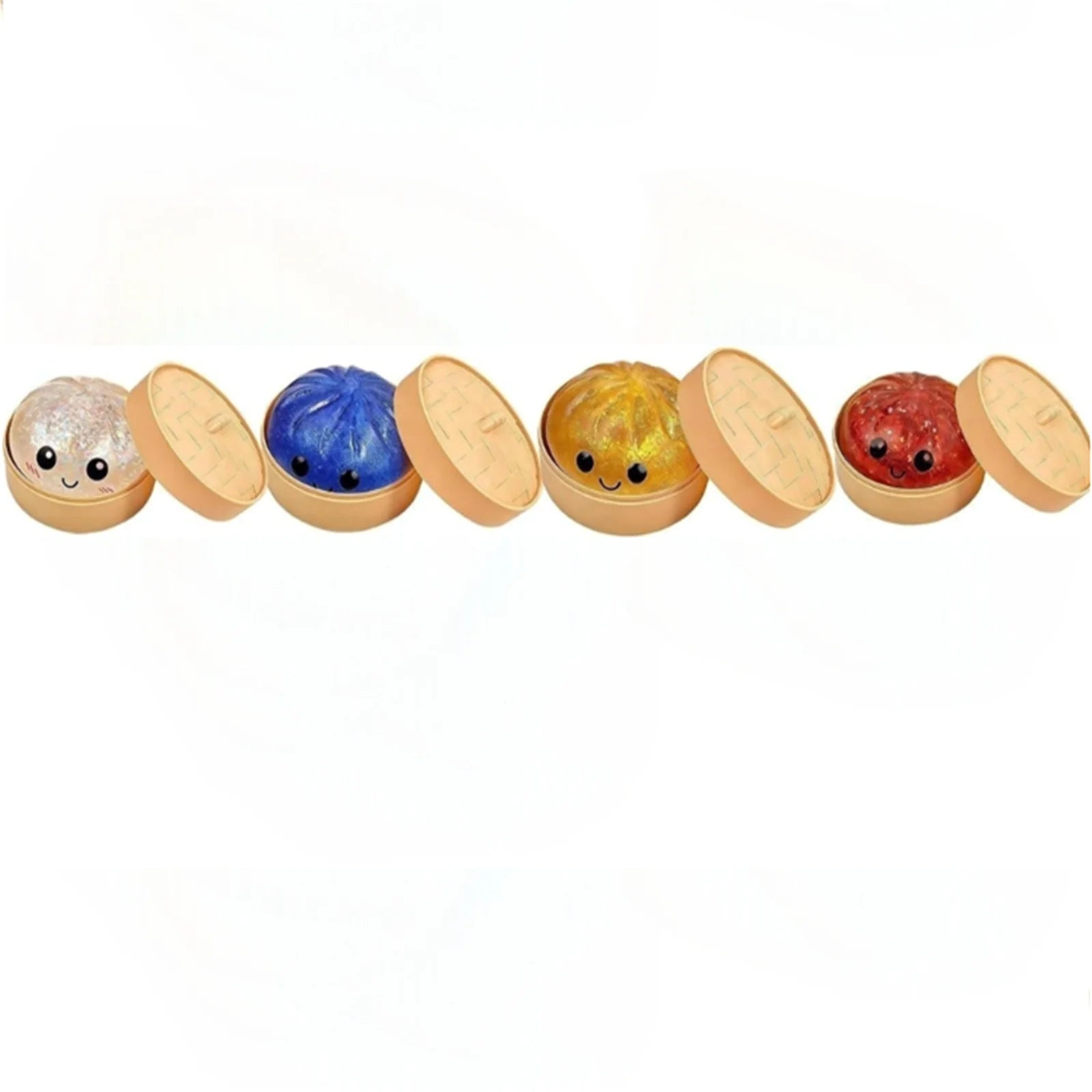 Colorful Dumpling Squishes Stress Balls Fidget Sensory Toys