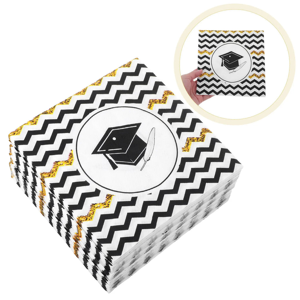 Graduation Party Napkins Durable Thick Paper Towels Suitable 2025