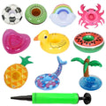Inflatable Drink Holder Floating Cup Tray Pineapple Flamingo Beverage