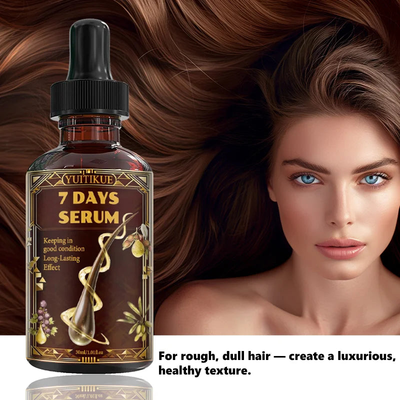 YUITIKUE 7-Day Hair Care Essence – Nourish Dry Dull Hair Hair Care Essence Zpaxo