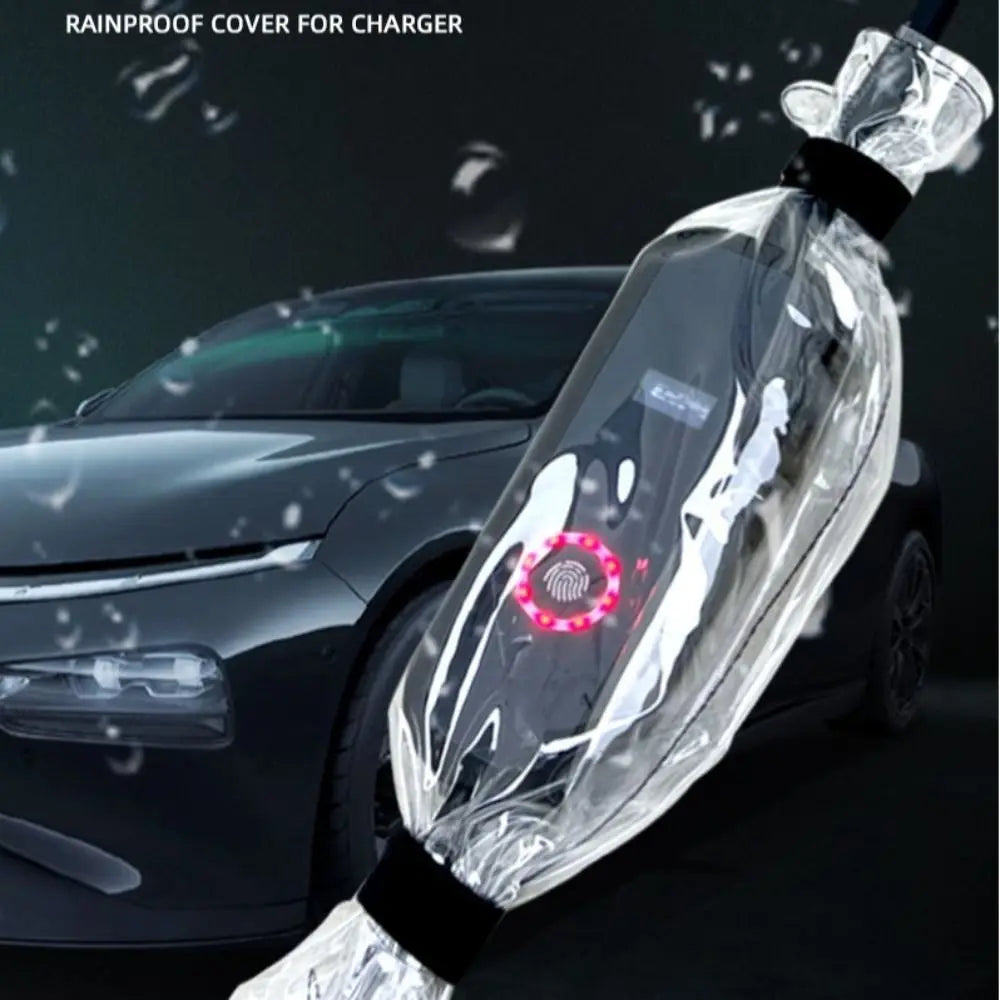 Waterproof Charger Rain Cover Electric Car Dustproof Control Box Waterproof Bag Motor Vehicle Plug Row Plug Protector Plug Board Zpaxo