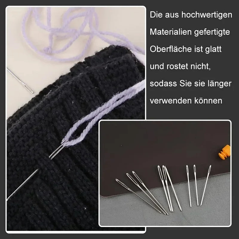 Large Eye Blunt Sewing Needles Cross Stitch Knitting Needle Handmade Leather Embroidery Thread Needle Sewing Tools Accessories Zpaxo