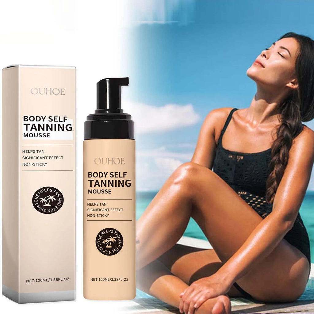 Ouhoe Self Tanning Mousse – Sunless Body Bronzer 100ml Self Tanning Mousse Zpaxo 100ml