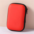 EVA Travel Cable Organizer Bag – Zipper Electronics Pouch Travel Organizer Bag Zpaxo Red