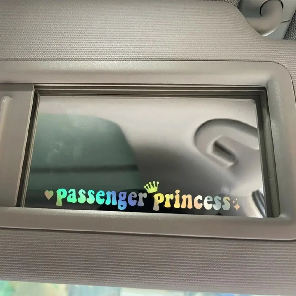 Passenger Princess Car Stickers Self Adhesive Reflective Decals Zpaxo