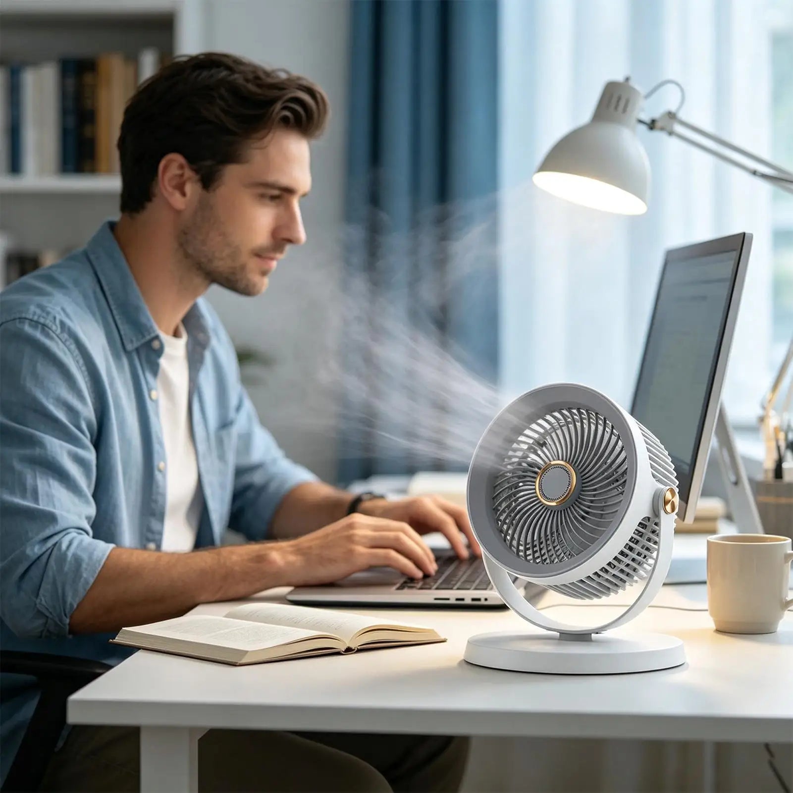 Floor Fans For Home Rechargeable 5-Speed Silent Pedestal With Night Light Floor Fan Quiet Powerful For Indoor Outdoor Camping Zpaxo